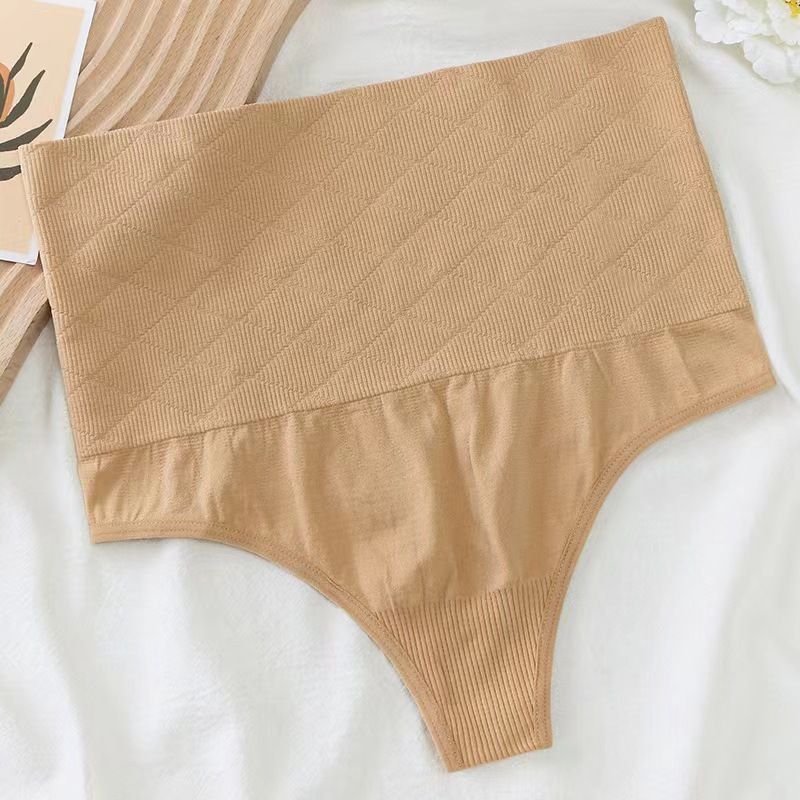 2pcSeamless sexy high-waisted thong plus fishbone body shaping girdle waist ladies panties hip lift abdomen Briefs High Waist Tummy Tuck hip lift Girdle Tights Body Shaping Pants Waist Trainer Panties