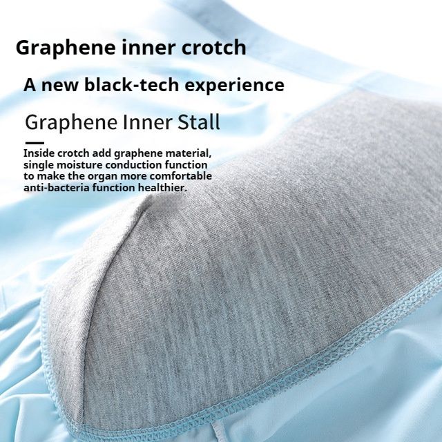 4PCS Ice silk men's underwear men's boxer Briefs summer double crotch breathable comfortable solid color four corner shorts summer thin Styles mid-waist Antibacterial Breathable boxer shorts