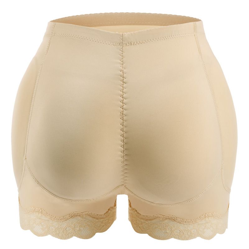 Women's Hip Lift Pants Hip Enhancer Fake Ass Hip Butt Lifter Shapers Panties Plus Size Underwear Enhancer PantiesLace Trimmed Panties with Hip PadsLace edge with buttock pads flat angle body Shapers