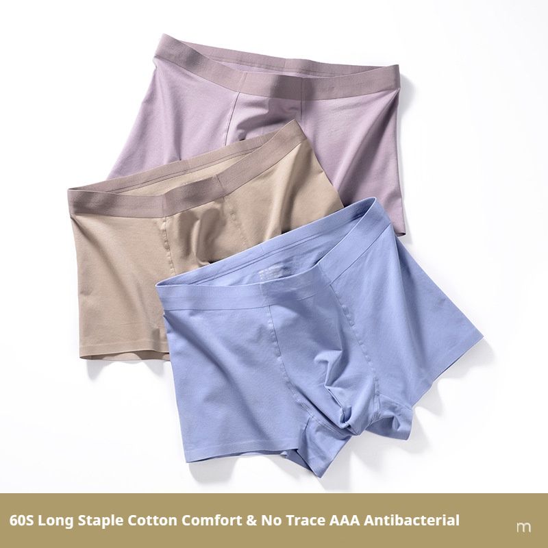 MILAN 3PC New Arrival High Quality Men's Underwear Cotton Non-marking Men's Boxer Panties Cotton Large Size Men's Boxer Underwear Trend Antibacterial Breathable and sexy Male Panties Plus Size L-4XL