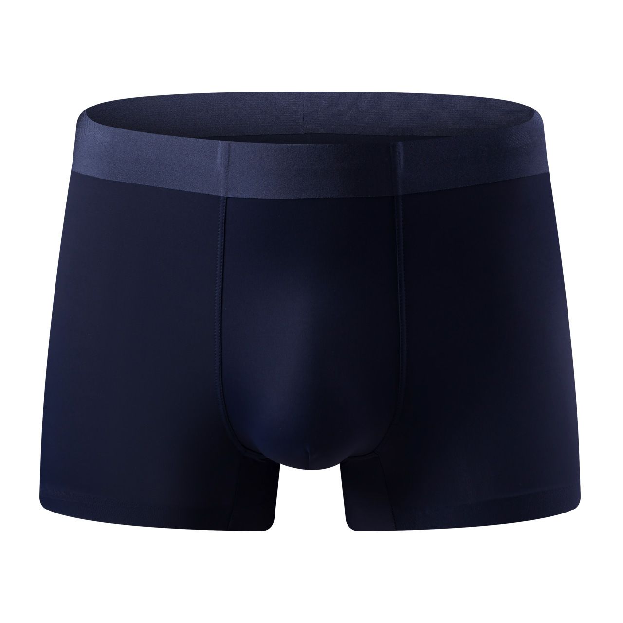 3PC 120S Super Fine Ice Silk Antibacterial Men's Underwear Ice Silk Seamless Waist Boxer Briefs 5A Antibacterial Underpants Soft Elastic Male Panties Plus Size Breathable and Quick-drying Thin Style