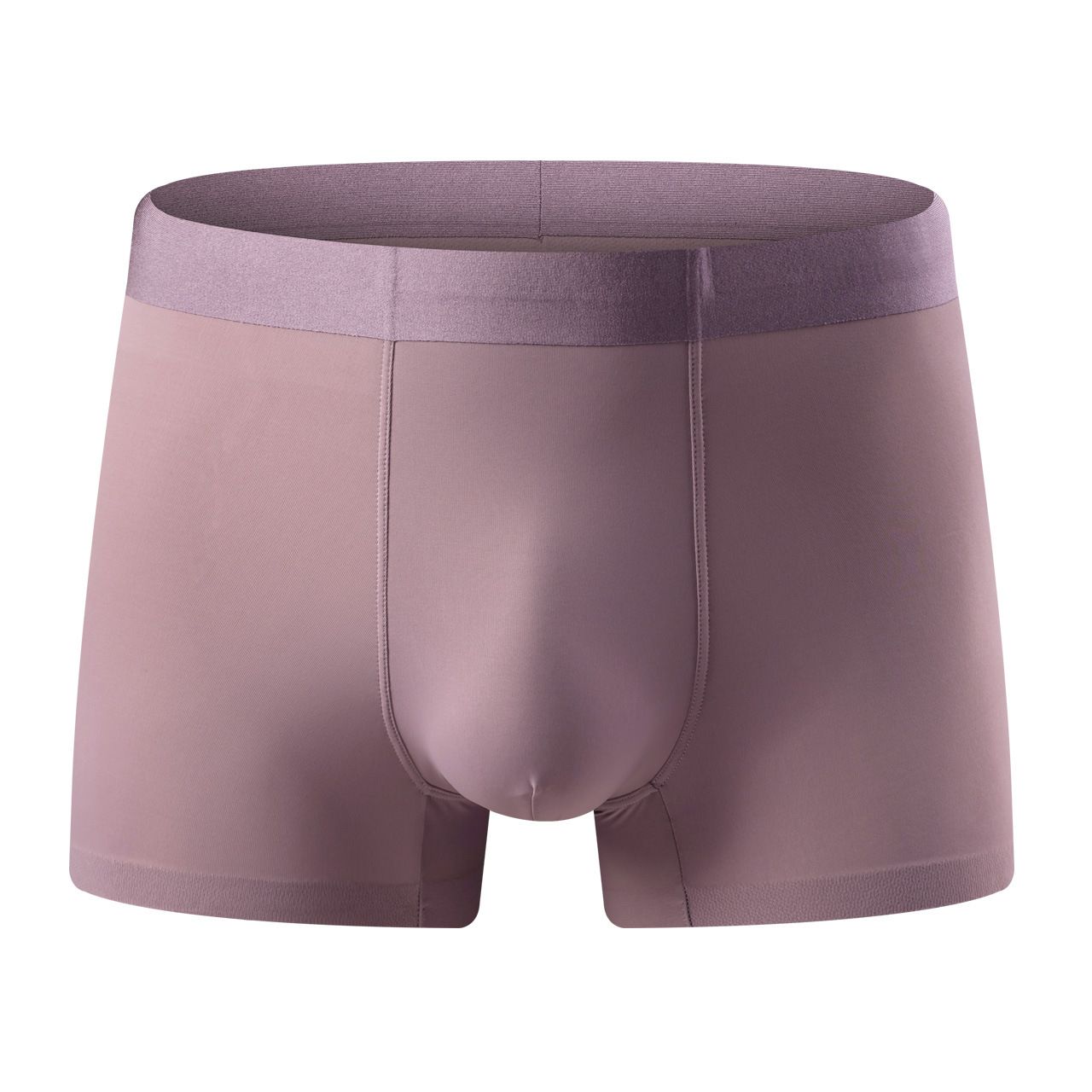 3PC 120S Super Fine Ice Silk Antibacterial Men's Underwear Ice Silk Seamless Waist Boxer Briefs 5A Antibacterial Underpants Soft Elastic Male Panties Plus Size Breathable and Quick-drying Thin Style