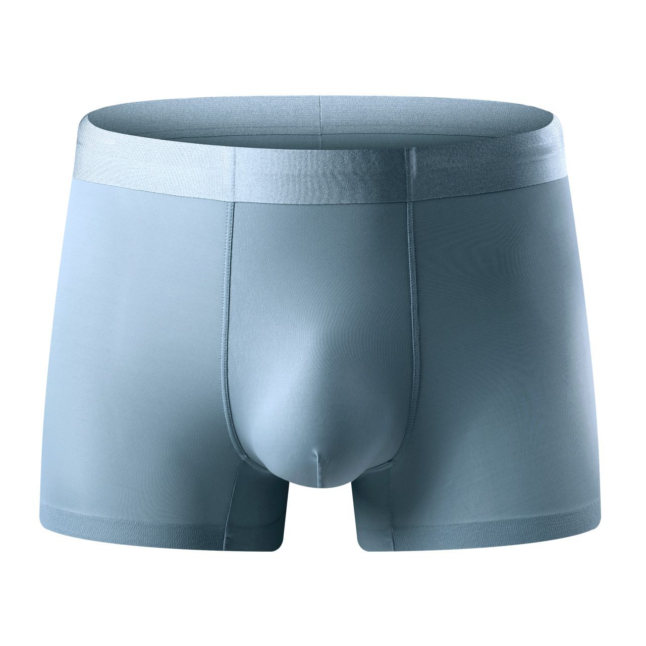 3PC 120S Super Fine Ice Silk Antibacterial Men's Underwear Ice Silk Seamless Waist Boxer Briefs 5A Antibacterial Underpants Soft Elastic Male Panties Plus Size Breathable and Quick-drying Thin Style