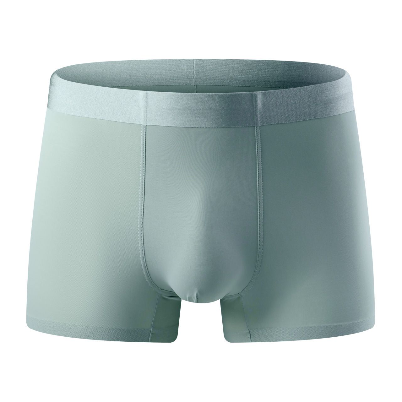 3PC 120S Super Fine Ice Silk Antibacterial Men's Underwear Ice Silk Seamless Waist Boxer Briefs 5A Antibacterial Underpants Soft Elastic Male Panties Plus Size Breathable and Quick-drying Thin Style