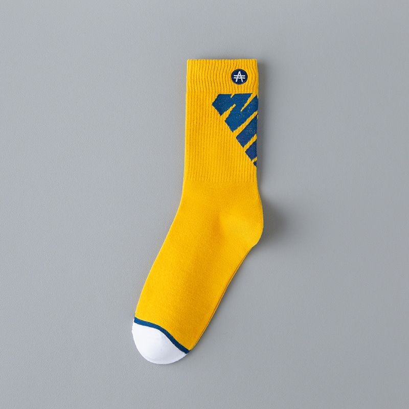 5Pairs Basketball socks boys American long socks 100% cotton anti-foot odor sports junior high school students hipster socks Men Buckle Football Match Fashion Socks Sport Sweat and odor resistant sock