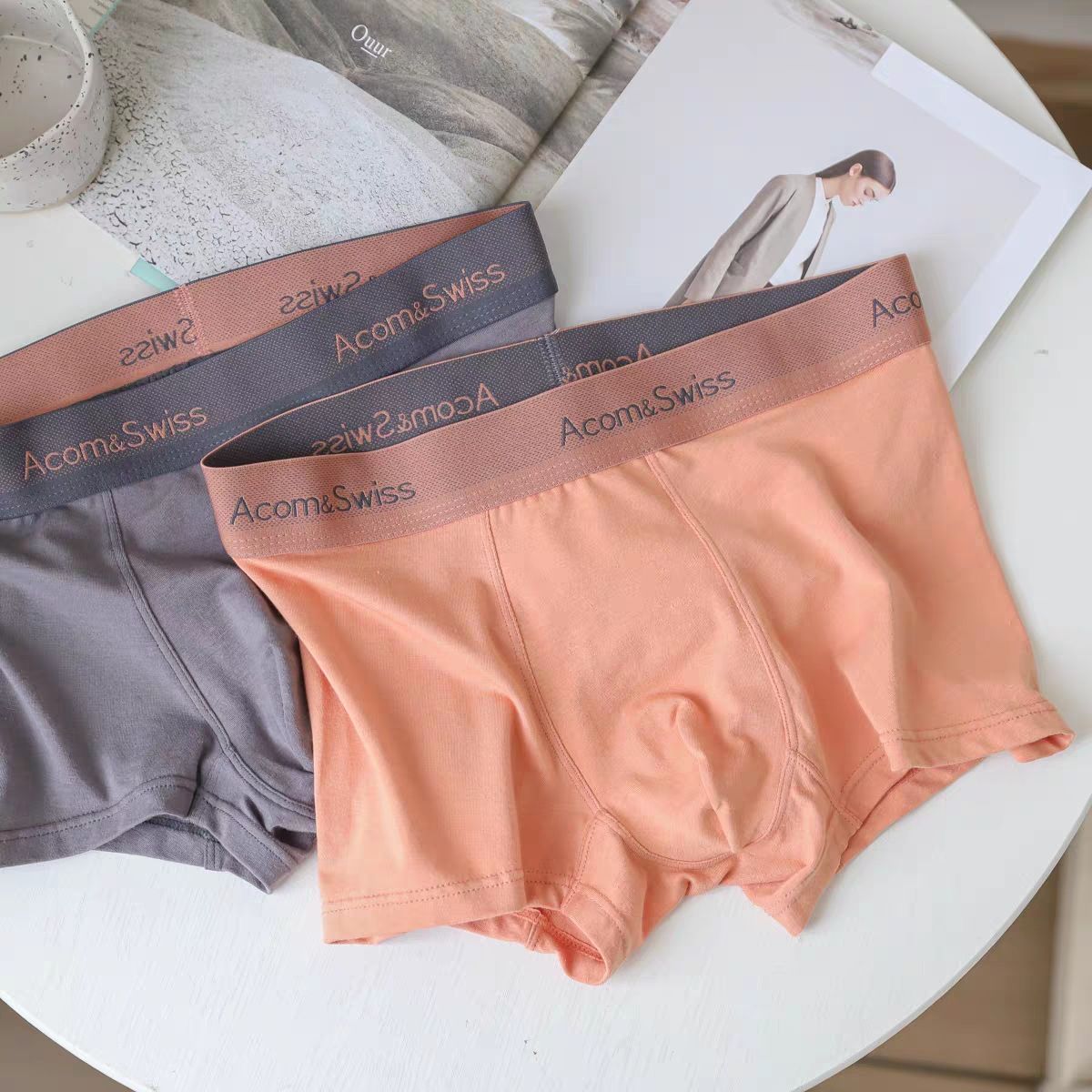 3PC( Size L-6XL) Men cotton Underwear Men’s Breathable Underwear Fashion Underwear Boxer Briefs boy short s men clothes Boxer Briefs Men Underpant Man Underwear Plus Size ﻿