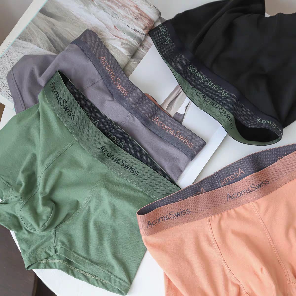 3PC( Size L-6XL) Men cotton Underwear Men’s Breathable Underwear Fashion Underwear Boxer Briefs boy short s men clothes Boxer Briefs Men Underpant Man Underwear Plus Size ﻿
