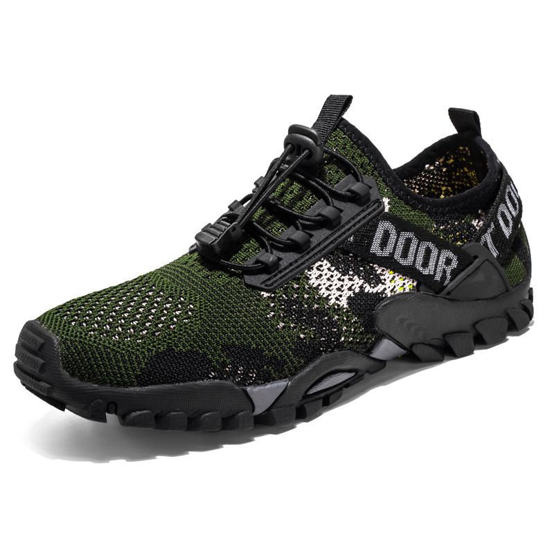 Men's Shoes Mesh Camouflage Wading Shoes Summer Outdoor Luminous Sports Running Shoes New Mesh Shoes Outdoor Mesh Breathable Beach Shoes Men Casual Shoes Man's Shoes Sneakers Shoes Walking Climbing