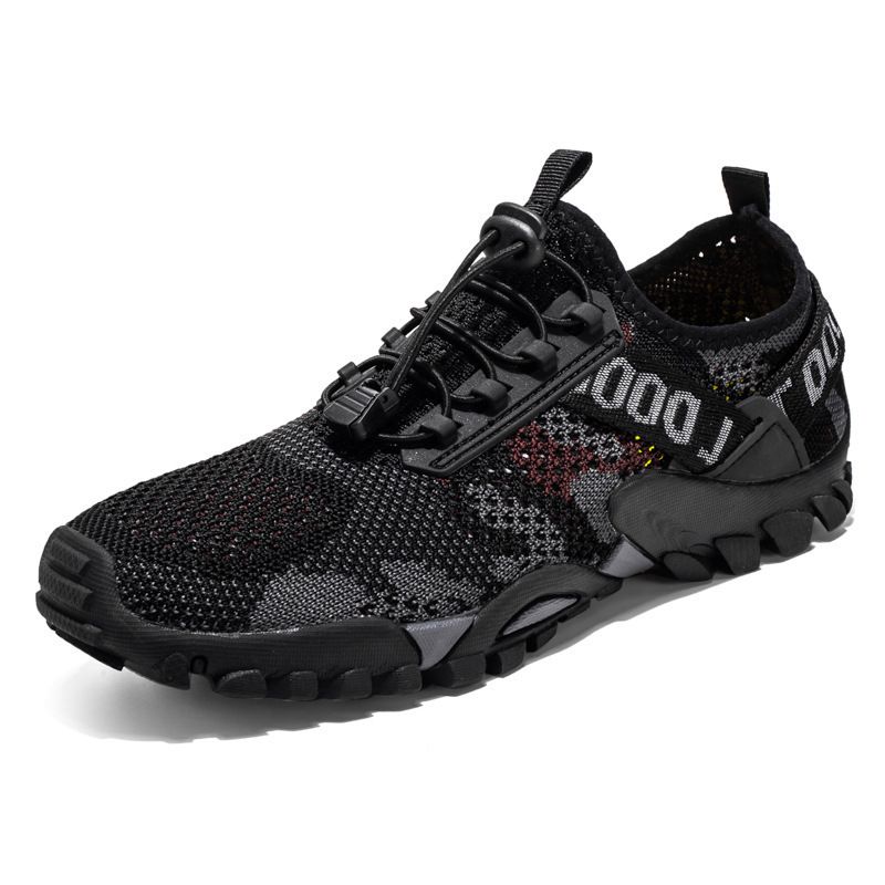Men's Shoes Mesh Camouflage Wading Shoes Summer Outdoor Luminous Sports Running Shoes New Mesh Shoes Outdoor Mesh Breathable Beach Shoes Men Casual Shoes Man's Shoes Sneakers Shoes Walking Climbing