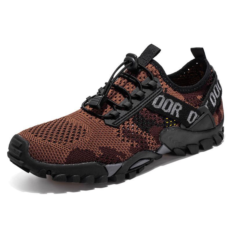 Men's Shoes Mesh Camouflage Wading Shoes Summer Outdoor Luminous Sports Running Shoes New Mesh Shoes Outdoor Mesh Breathable Beach Shoes Men Casual Shoes Man's Shoes Sneakers Shoes Walking Climbing