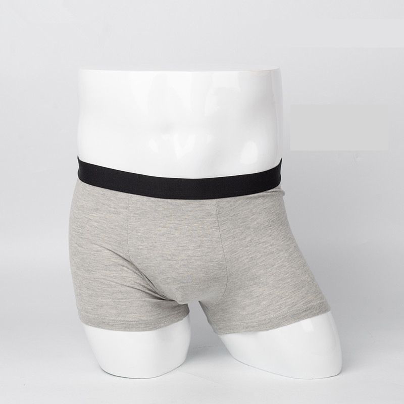 4PC Men's Cotton Underwear Cotton Solid Color Boxer Briefs Comfortable Men Boxer Panties  Men's Breathable Underwear Fashion Underwear Boxer Briefs Breathable Soft Buy a larger size than usual