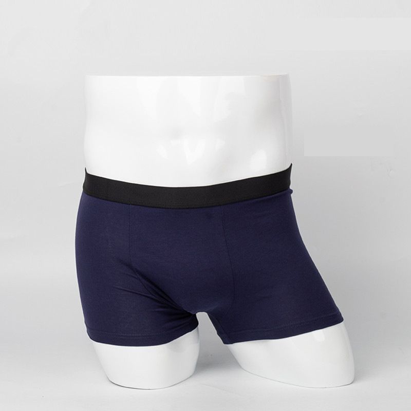 4PC Men's Cotton Underwear Cotton Solid Color Boxer Briefs Comfortable Men Boxer Panties  Men's Breathable Underwear Fashion Underwear Boxer Briefs Breathable Soft Buy a larger size than usual