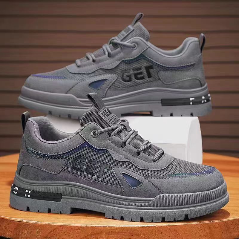 Summer Mesh Breathable Men's Non-slip Work Shoes Outdoor Hiking Shoes Casual Shoes Hiking & Trekking Running shoes sneakers Men's Work Safety Wear Breathable Sports Shoes Men's MeshLow Top Martin Boot