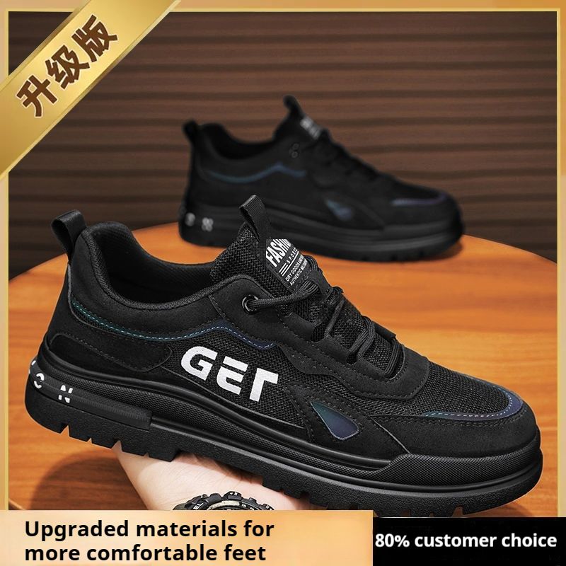 Summer Mesh Breathable Men's Non-slip Work Shoes Outdoor Hiking Shoes Casual Shoes Hiking & Trekking Running shoes sneakers Men's Work Safety Wear Breathable Sports Shoes Men's MeshLow Top Martin Boot