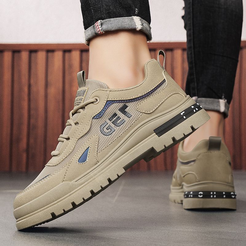 Summer Mesh Breathable Men's Non-slip Work Shoes Outdoor Hiking Shoes Casual Shoes Hiking & Trekking Running shoes sneakers Men's Work Safety Wear Breathable Sports Shoes Men's MeshLow Top Martin Boot