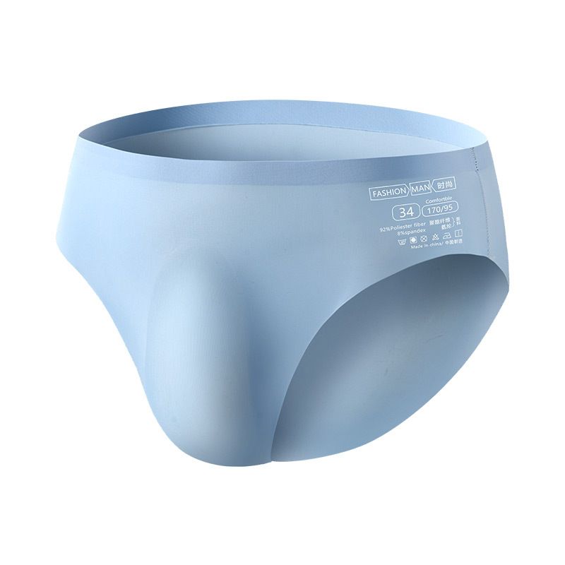 4PC/Box  Men's Underwear Ice Silk Seamless Underwear summer lightweight non-marking Briefs men's ice feeling breathable anti-bacterial triangle underwear Men's Ice Silk Seamless Underwear Breathable