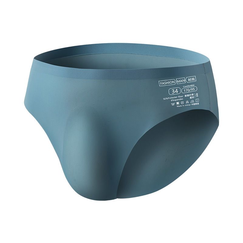 4PC/Box  Men's Underwear Ice Silk Seamless Underwear summer lightweight non-marking Briefs men's ice feeling breathable anti-bacterial triangle underwear Men's Ice Silk Seamless Underwear Breathable