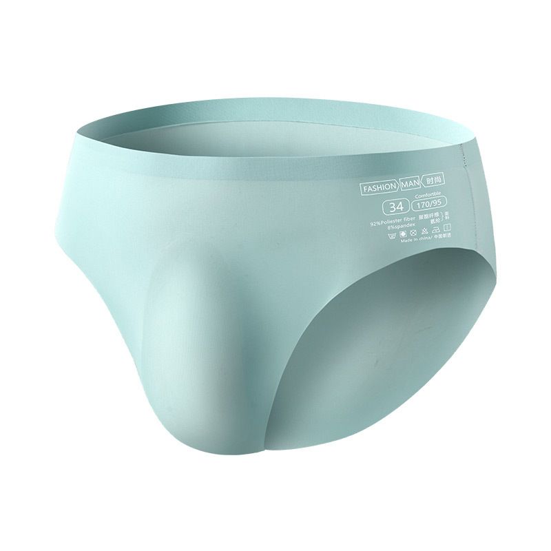 4PC/Box  Men's Underwear Ice Silk Seamless Underwear summer lightweight non-marking Briefs men's ice feeling breathable anti-bacterial triangle underwear Men's Ice Silk Seamless Underwear Breathable