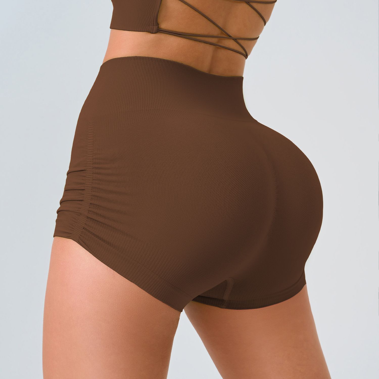 Drawstring Yoga Pants Women's High Waist Peach Butt Quick Dry Skinny Yoga Pants Running Fitness Pants Threaded Solid Color Sweatpants Women's Boxers Shaping Hip Panties Women's Belted Barbie Pants Yog