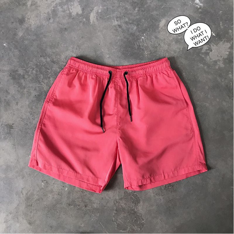 Ice Silk men's beach shorts Light breathable Summer sports shorts Candy color Surf Swimming loose sports shorts Extra large size