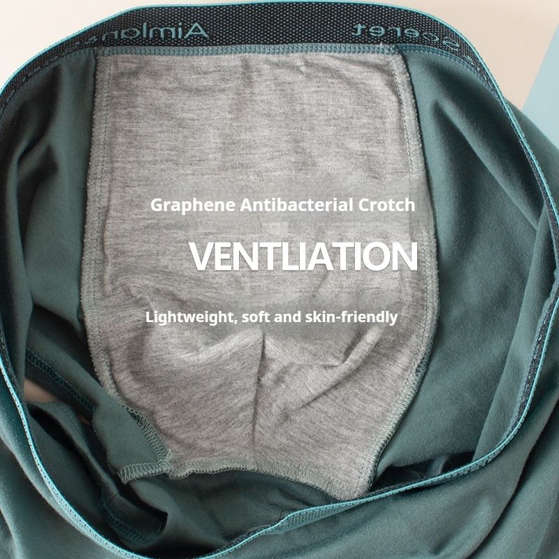 4PC L-6XL Cotton men's underwear men's cotton plus size graphene anti-bacterial crotch plus fat and large boxer briefs Breathable Soft Large Size Men's Boxer Underwear Comfortable Men Boxer Panties