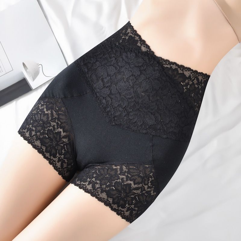 2PC Safety Short Pants Women Seamless Underwear Sexy Lace Shorts with High Waist Panties Shorts Hot Pants Shorty Cotton Boyshort
