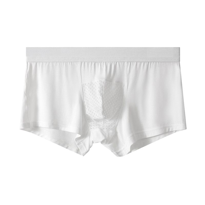 3PC Bamboo fiber men's underwear breathable mesh U convex capsule pocket youth sexy underwear breathable and comfortable men's boxer briefs plus size men's underwear sports shorts