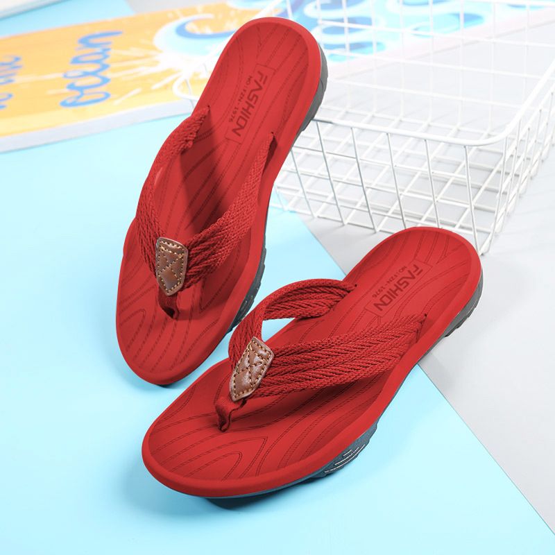 New Men's Shoes Light Flip Flops Boy Summer Slippers High Quality Beach Sandals Durable Fashion Man Non-Slip Slippers Unisex Soft Bottom flip-flops fashion outside wear clip-on slippers Boys Outer wea