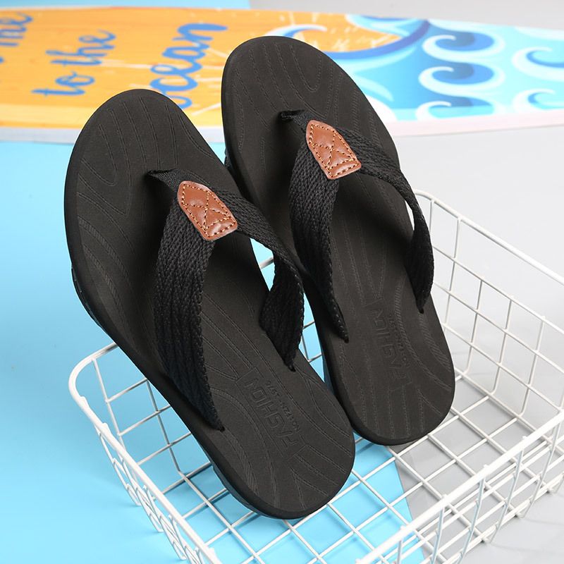 New Men's Shoes Light Flip Flops Boy Summer Slippers High Quality Beach Sandals Durable Fashion Man Non-Slip Slippers Unisex Soft Bottom flip-flops fashion outside wear clip-on slippers Boys Outer wea