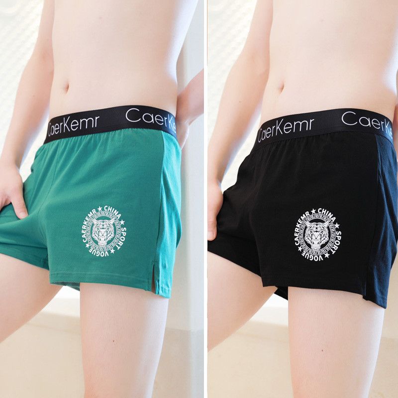 3PCS Men's cotton underwear youth trend shorts loose breathable men's underwear home wear boxer shorts Sexy Men Cotton Seamless Boxer Briefs Pouch Underwear Shorts Trunks Underpants