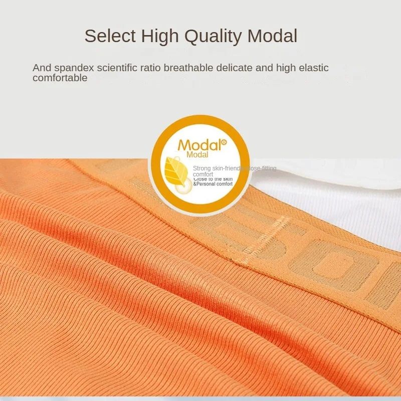3PCS Mens cotton underwear letter low waist comfortable breathable sweat-absorbent youth briefs  Men's Mid Waist Modal Thread Underwear Triangle Pants Breathable Soft and Skincare Comfortable