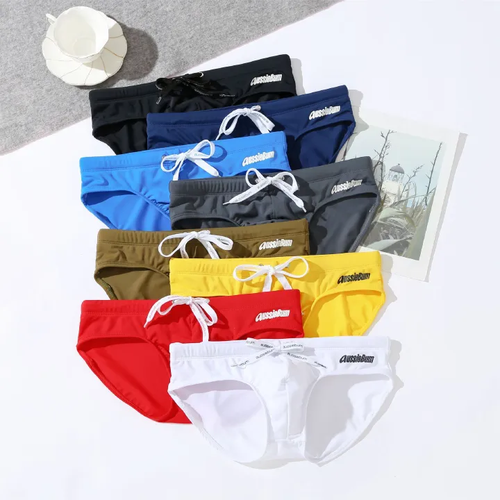 Swimwear Men's low waist elastic comfortable trendy sexy swimming trunks Men Briefs Swimsuit Sexy Swimming Bikini Bathing Suit Swim Trunks Mesh Pouch Beachwear Beach Shorts
