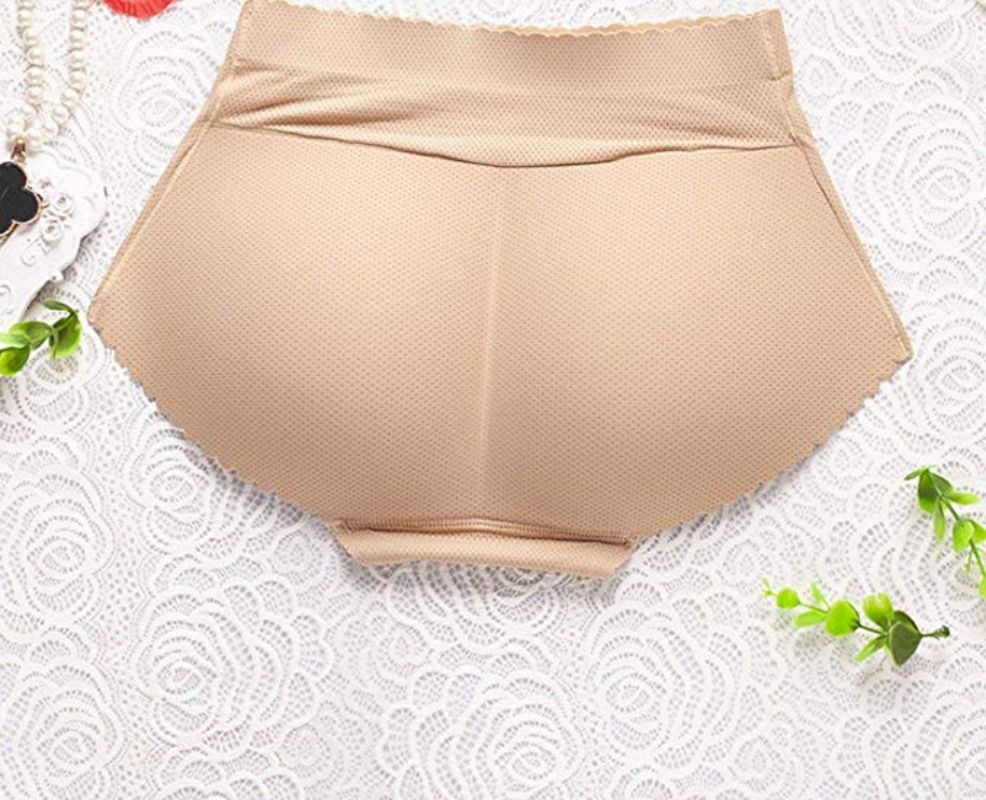 Women Padded Push Up Shapewear Panties Butt Lifter Shaper Fake Ass Buttocks Hip Pads Invisible Control Briefs Slimming Underwear Women Body Shaper Buttocks Padded Panties Mid-Waist Hip Pad Fake Butt