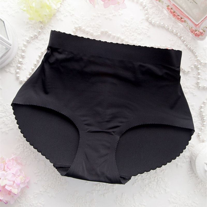 Women Padded Push Up Shapewear Panties Butt Lifter Shaper Fake Ass Buttocks Hip Pads Invisible Control Briefs Slimming Underwear Women Body Shaper Buttocks Padded Panties Mid-Waist Hip Pad Fake Butt