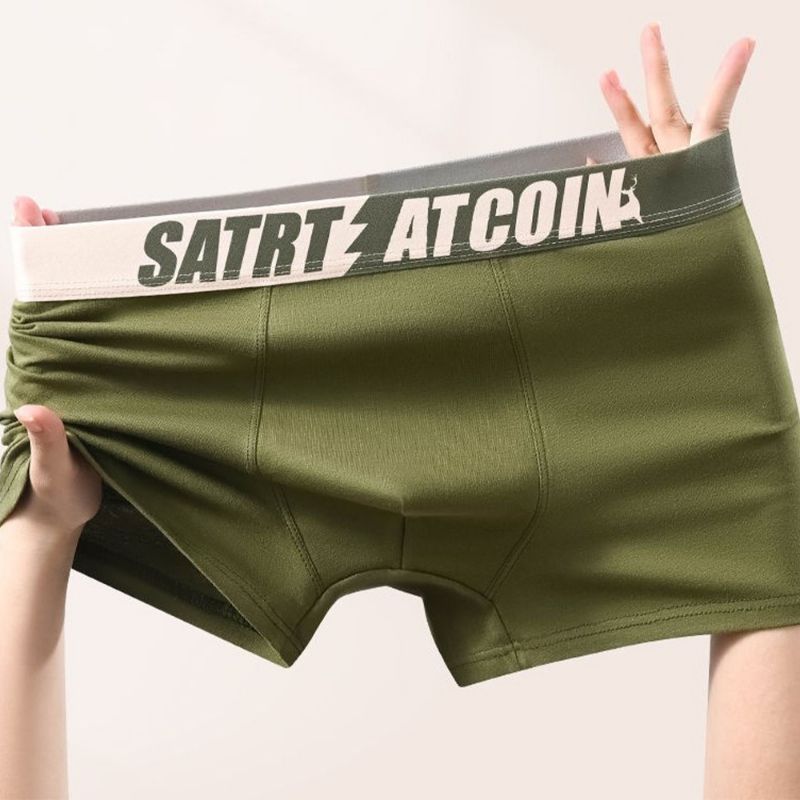 4PCS Men's Underpants Cotton Underwear Boxershorts Comfortable U Convex Male Panties Sexy Underwear Men Boxer Shorts Soft Breathable Fashion Shorts Letters Wide Band Pants