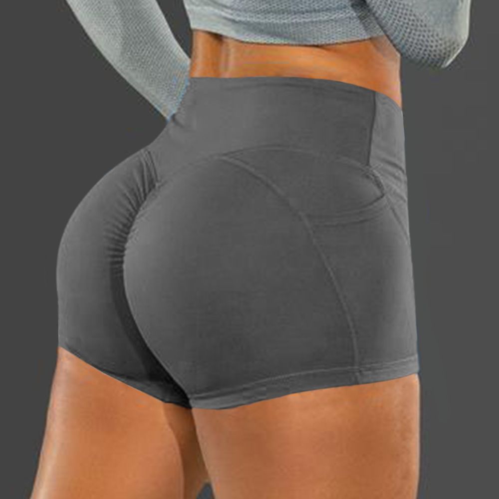 Impact Shorts Women Seamless Gym Wear Yoga Band Sports Workout Fitness Leggings Running clothing Scrunch Butt Tights Seamless Scrunch Bum Yoga Short Ribbed High Waist Band Gym Short High Stretch Work