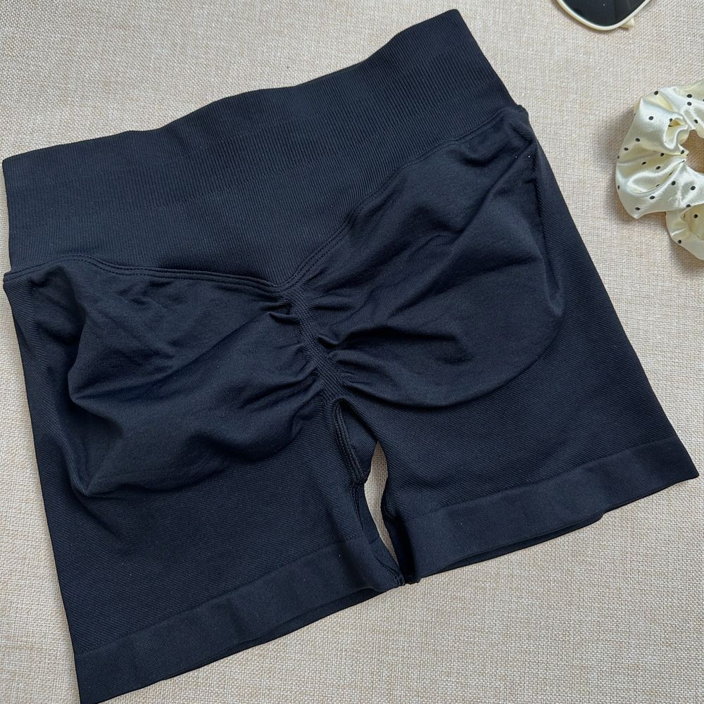 Impact Shorts Women Seamless Gym Wear Yoga Band Sports Workout Fitness Leggings Running clothing Scrunch Butt Tights Impact Shorts Low Ribbed Waist Band Yoga Shorts Seamless Scrunch Bum Workout Gym Sh