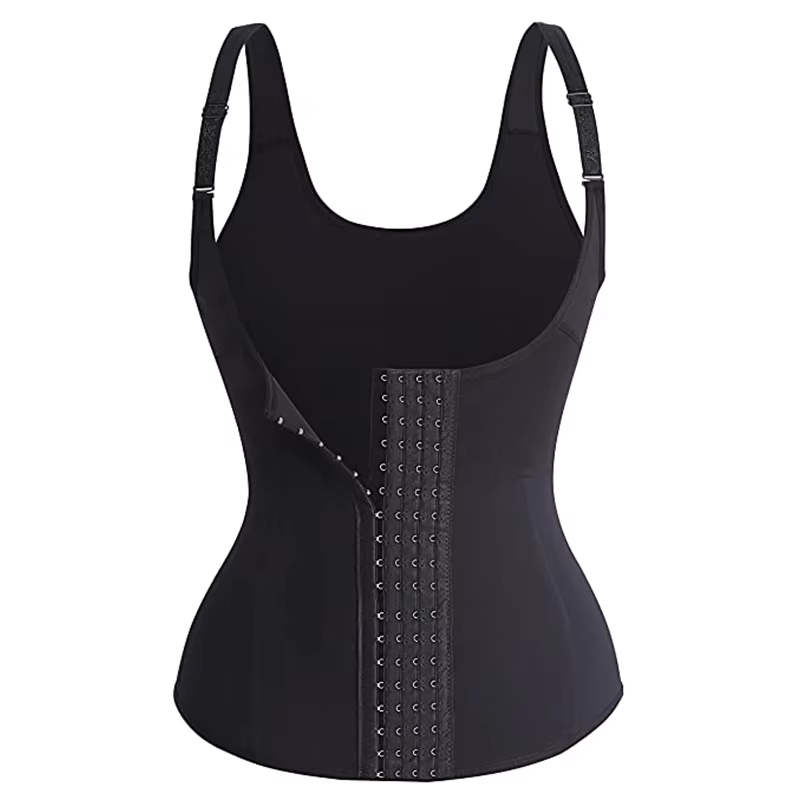 Waist Trainer Vest Slimming Corset for Weight Loss Body Shaper Sauna Suit Compression Shirt Belly Girdle Tops Shapewear Strap Waist Trainer Tank Top For Women Zipper Body Shaper Tummy Control Sleevele