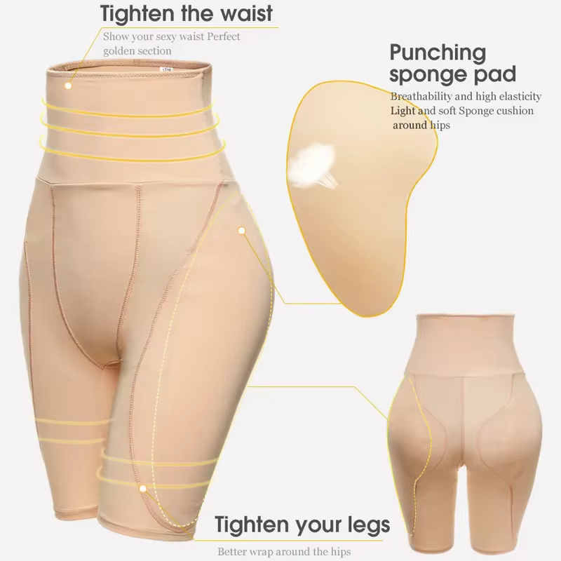S-6XL Hip Shapewear Panties Women Butt Lifter Shaper Panties Sexy Body Shaper Push Up Panties Hip Enahncer Shapewear with Pads
