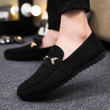 39-46 Loafers Men Handmade Leather Loafer Casual Driving Flats Slip-on Shoes Luxury Comfy Slip-on Loafers for Men Soft Driving Moccasins High Quality Flats Male Walking Shoes Suede Casual Loafers en