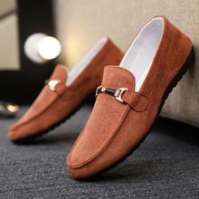 39-46 Loafers Men Handmade Leather Loafer Casual Driving Flats Slip-on Shoes Luxury Comfy Slip-on Loafers for Men Soft Driving Moccasins High Quality Flats Male Walking Shoes Suede Casual Loafers en