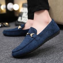 39-46 Loafers Men Handmade Leather Loafer Casual Driving Flats Slip-on Shoes Luxury Comfy Slip-on Loafers for Men Soft Driving Moccasins High Quality Flats Male Walking Shoes Suede Casual Loafers en
