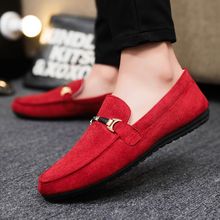 39-46 Loafers Men Handmade Leather Loafer Casual Driving Flats Slip-on Shoes Luxury Comfy Slip-on Loafers for Men Soft Driving Moccasins High Quality Flats Male Walking Shoes Suede Casual Loafers en