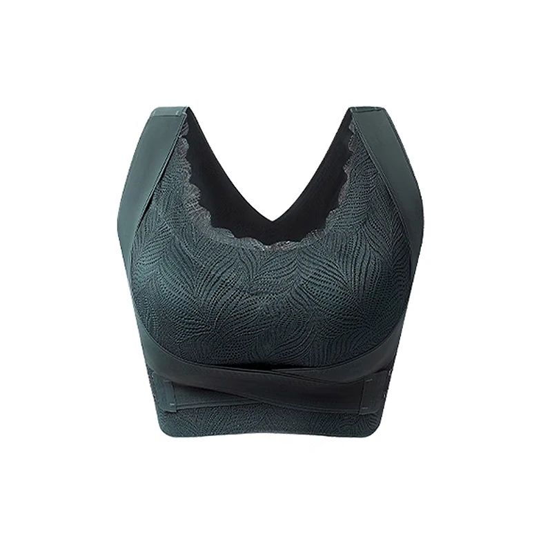 FallSweet Push Up Bra for Women Seamlesss Sport Bras Top Comfort Without Underwire Bralette Sexy Cross Back Bra Brassiere Femme Lace Bra Sexy Lingerie Tops Plus Size Cup Mom's underwear