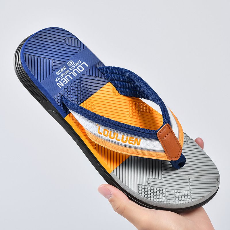 High Quality Hot Sale Men Flip Flops Summer Beach Flip Flops Men Fashion Breathable Casual Beach Men Slippers Summer Outdoor  Men Slippers Beach Sandals Summer Non-Slip Flat Slides Men Slippers
