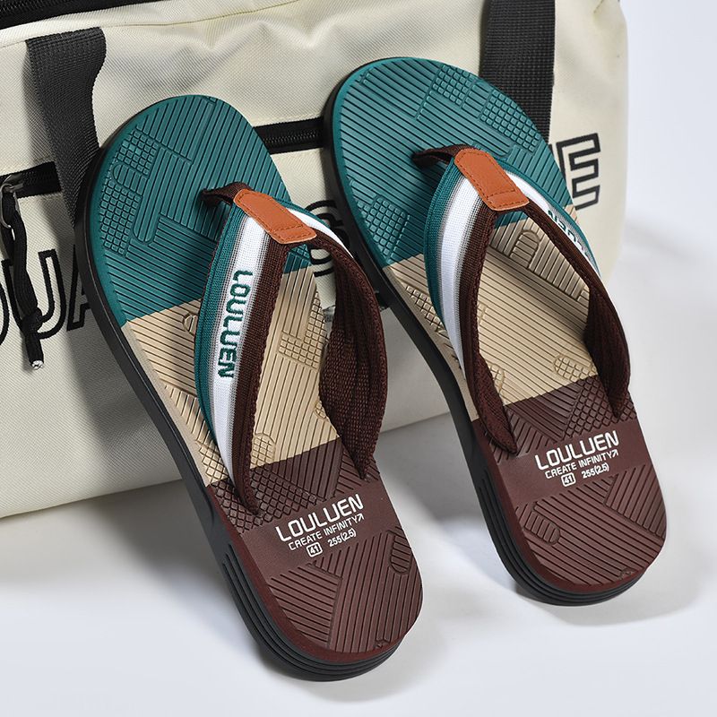 High Quality Hot Sale Men Flip Flops Summer Beach Flip Flops Men Fashion Breathable Casual Beach Men Slippers Summer Outdoor  Men Slippers Beach Sandals Summer Non-Slip Flat Slides Men Slippers