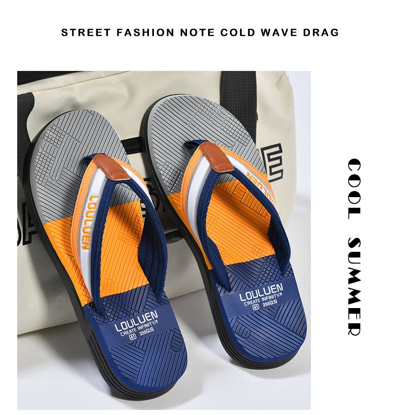 High Quality Hot Sale Men Flip Flops Summer Beach Flip Flops Men Fashion Breathable Casual Beach Men Slippers Summer Outdoor  Men Slippers Beach Sandals Summer Non-Slip Flat Slides Men Slippers
