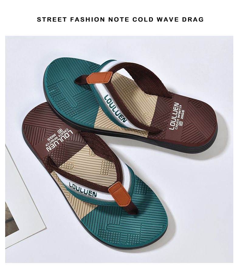 High Quality Hot Sale Men Flip Flops Summer Beach Flip Flops Men Fashion Breathable Casual Beach Men Slippers Summer Outdoor  Men Slippers Beach Sandals Summer Non-Slip Flat Slides Men Slippers