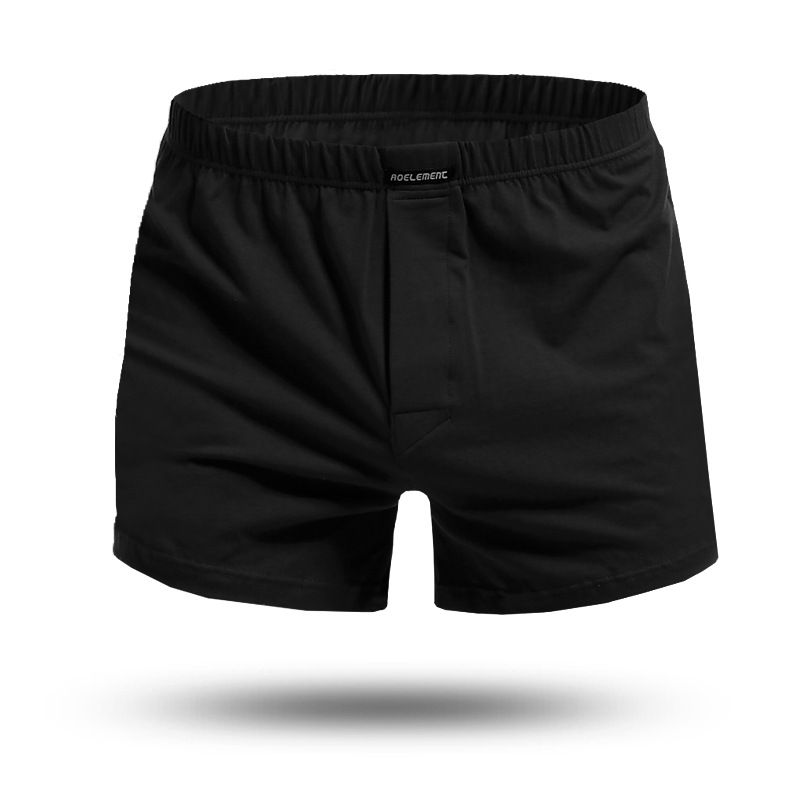 Men's cotton boxer shorts elastic waistband button men's boxer shorts home comfort shorts Men's underpants Men's underpants boxer shorts Comfortable and breathable cotton underpants Sexy underpants