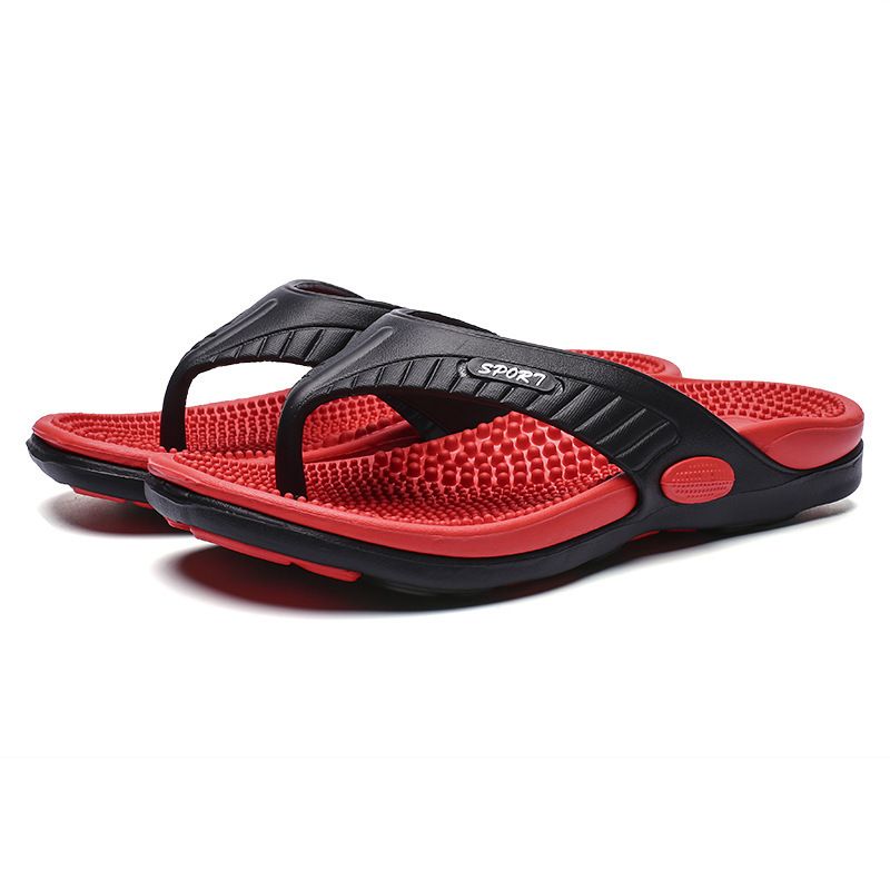 Massage Flip Flops for Men Summer Breathable Beach Shoes Sandals Men Luxury Flip Flops Breathable Men's Slippers